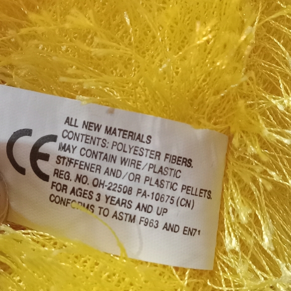 FLOPPY Fluffy Yellow Orange Duckie Toy Work Duck Plush 17 in. Stuff Animal Toy - Picture 9 of 9